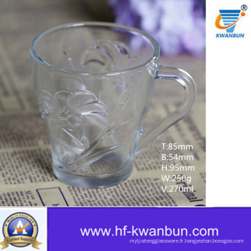 Tasse en verre pour bière ou boisson Ustensiles de cuisine Coffee Cup Kb-Jh6013